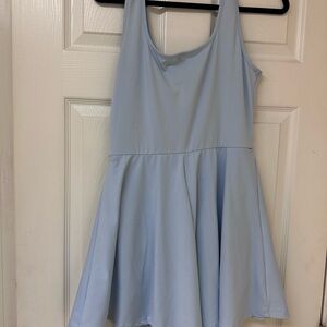 SHEIN Light Blue Midi Dress